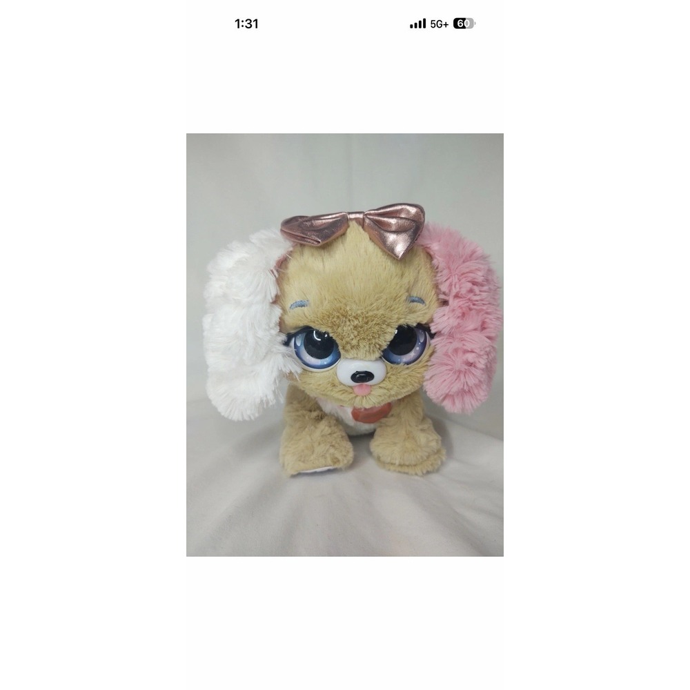 Spin Master Present Pets Princess Fancy Puppy Interactive Plush Toy Tested